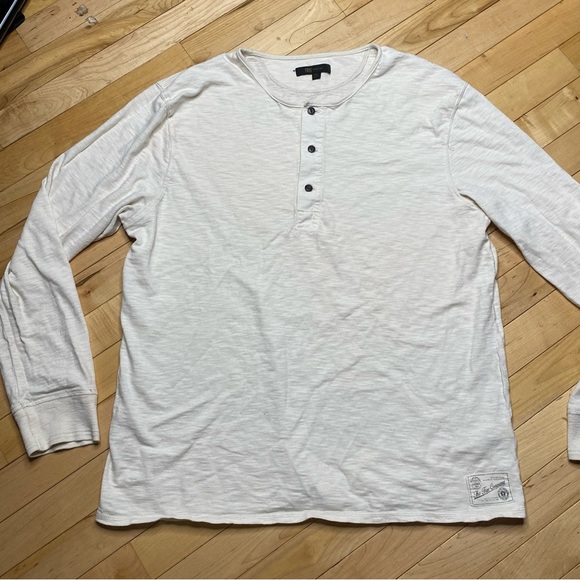 Frye Other - Frye Cream Long Sleeve Henley XL